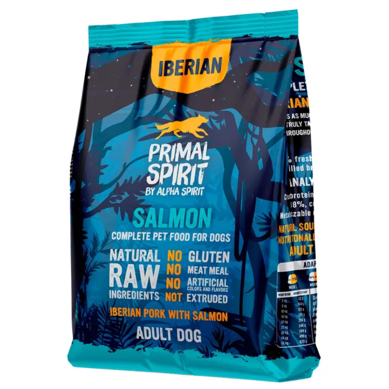 Сухий корм для собак Alpha Spirit Primal Iberian Salmon 1 кг (8436586311438)