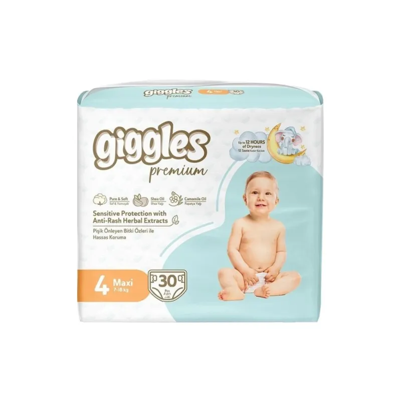 Подгузники Giggles Premium 4 Maxi 7-18 кг 30 шт (8680131206902)