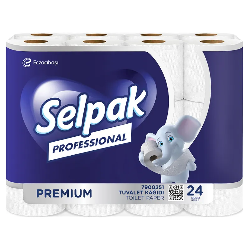 Туалетний папір Selpak Professional Premium 3 шари 24 рулони (8690530118201)