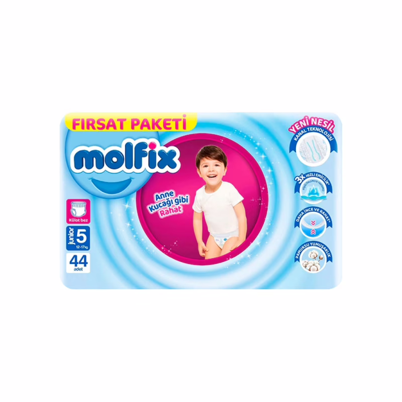 Подгузники Molfix Трусики 5 junior 12-17 кг 44 шт (8690536833276)