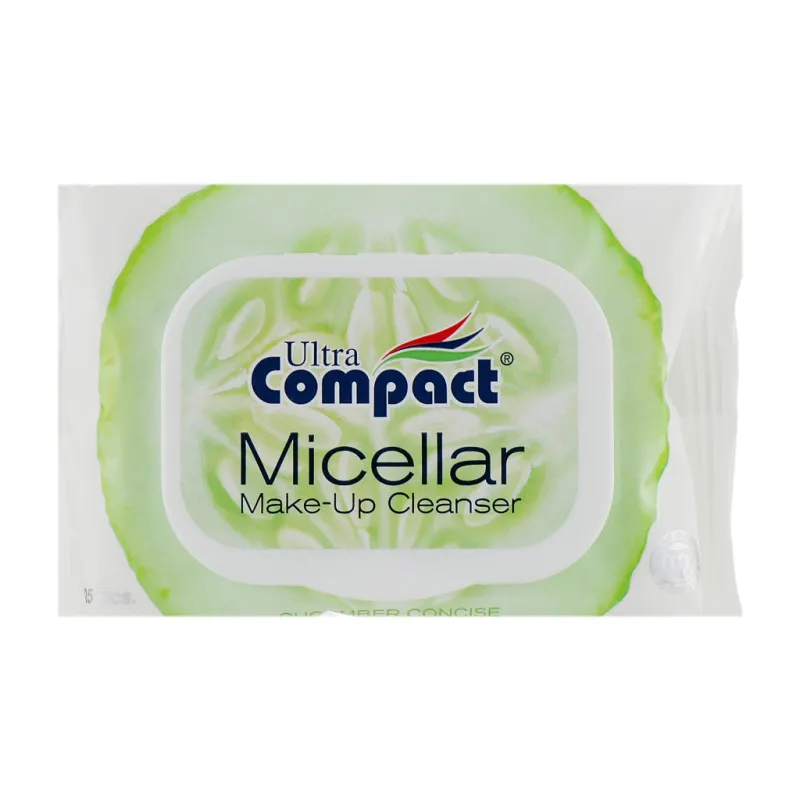 Вологі серветки Ultra Compact З міцелярною водою для зняття макіяжу 25 шт. (8697420535728)