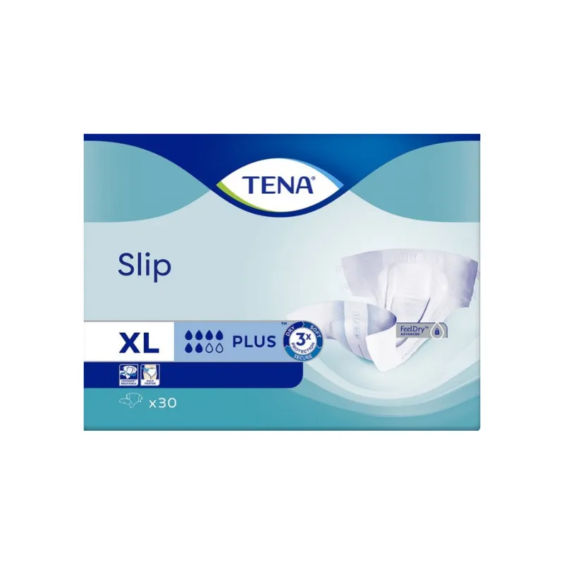 Підгузки для дорослих Tena Slip Plus XL 30 шт 120-160 см 6 крапель (8699114504539)