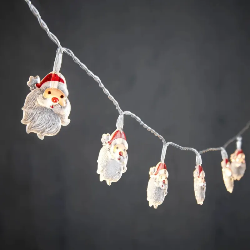 Гірлянда Luca Lighting Санта, струна 1,2 м, 10 LED теплий білий, 2АА (8720362642305)
