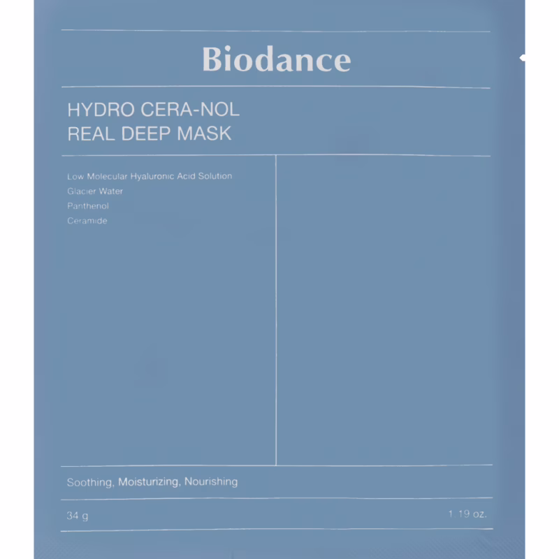 Маска для лица Biodance Hydro Cera-Nol Real Deep Sheet Mask 34 г (8809937360629)