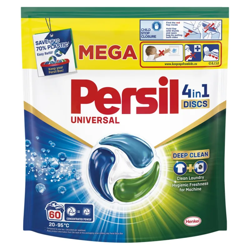 Капсули для прання Persil 4in1 Discs Universal Deep Clean 60 шт. (9000101830910)