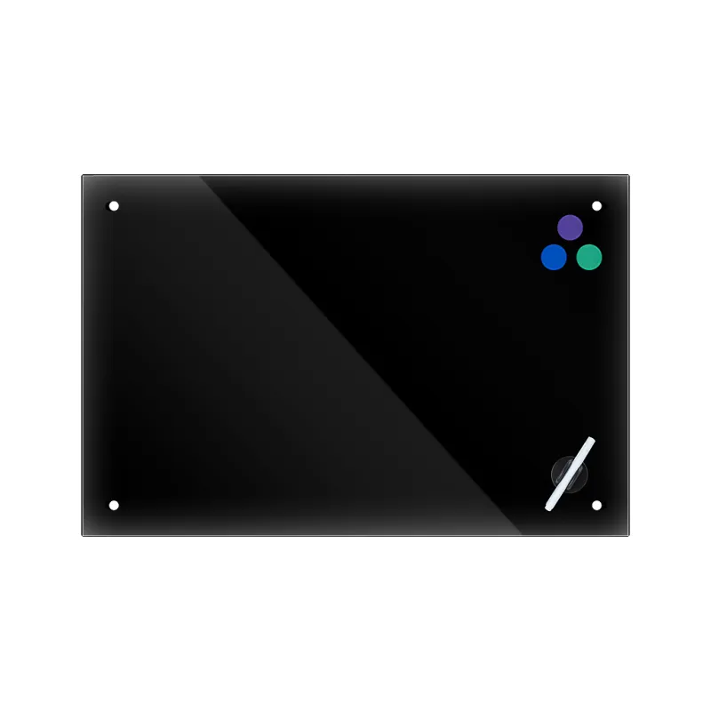 Офисная доска Axent стеклянная магнитно-маркерная 90x120 см, черная (9616-01-А)