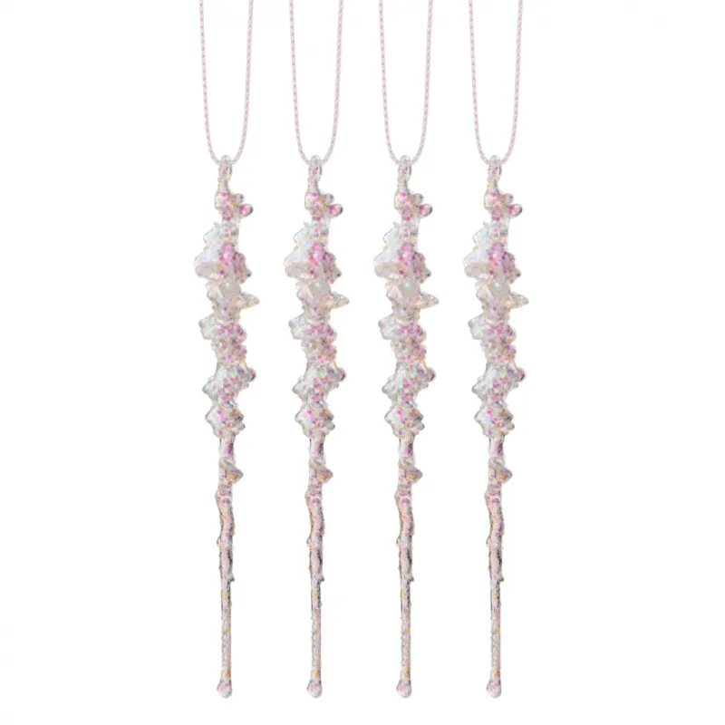 Ялинкова іграшка Novogod`ko Бурульки 15 cм 4 шт Пластик (974882)