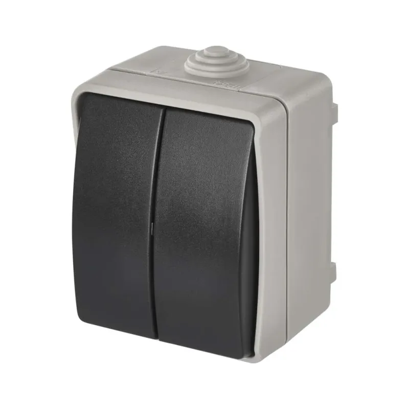 Вимикач EMOS C.5 IP54 подвійний (A1398.1)