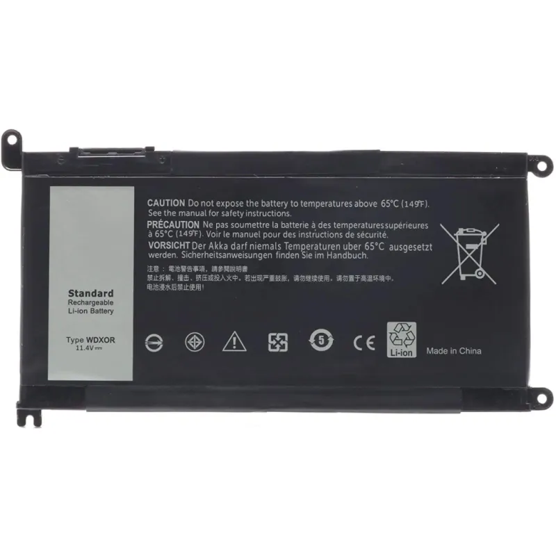 Акумулятор до ноутбука Dell Inspiron 15-5568 WDX0R, 41Wh (3700mAh), 3cell, 11.4V, Li-ion AlSoft (A71072)