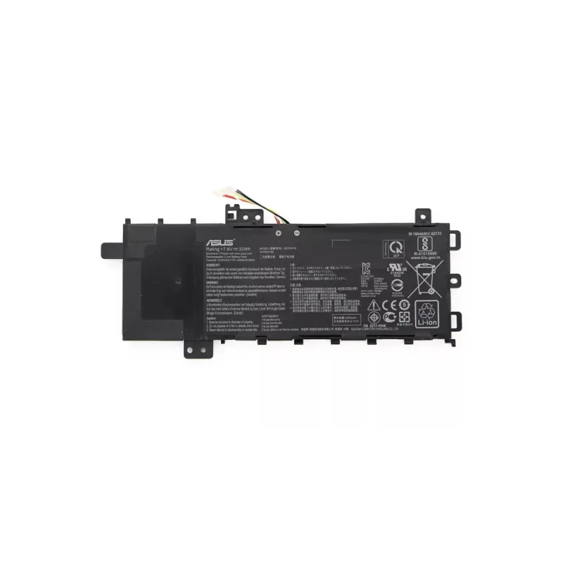 Акумулятор до ноутбука ASUS VivoBook X512 B21N1818, 4240mAh (32Wh), 2cell, 7.6V, Li-ion (A71096)