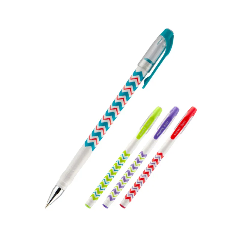 Ручка шариковая Axent Breeze синияя 0.5 мм Корпус ассорти (AB1049-07-A)