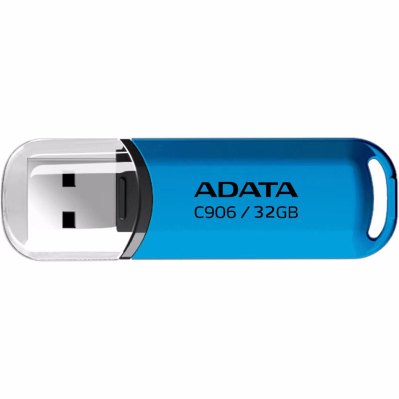 USB флеш накопитель ADATA 32GB C906 Blue USB 2.0 (AC906-32G-RWB)