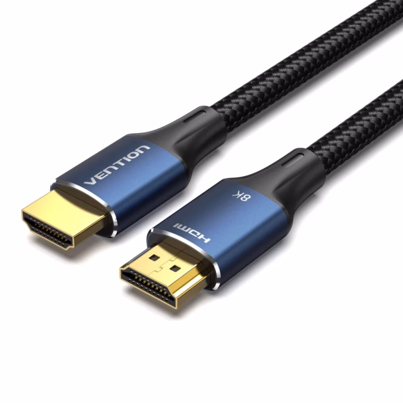 Кабель мультимедийный HDMI M to HDMI M 1.0m 8K60Hz cotton braided blue Vention (ALGLF)