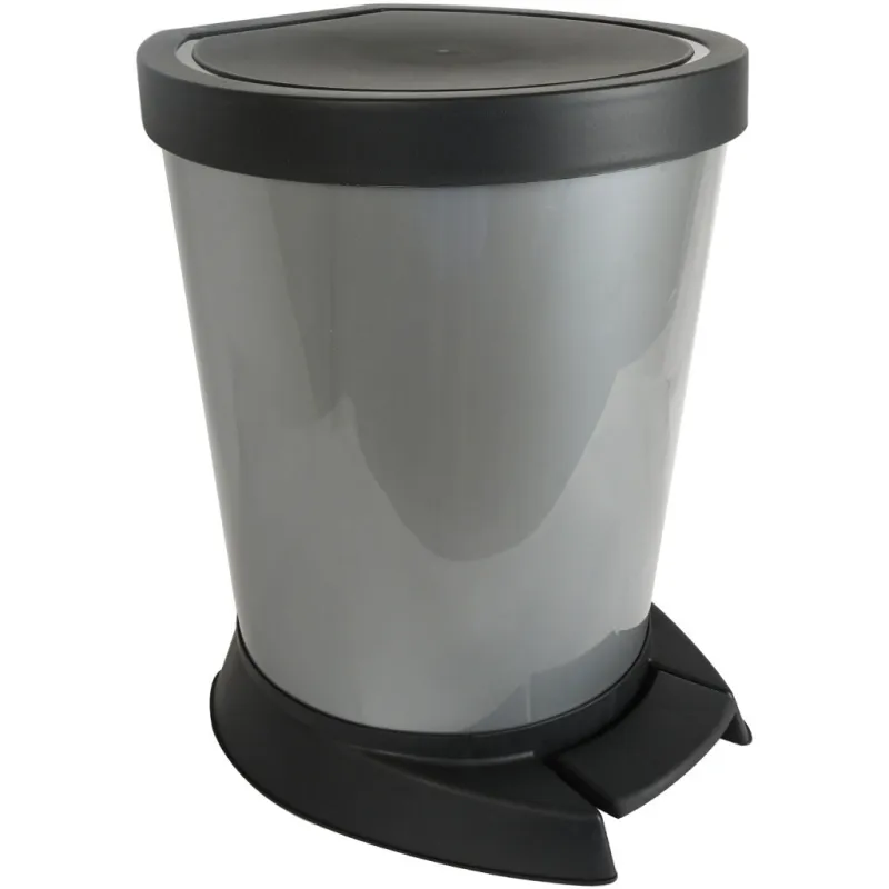 Контейнер для сміття Алеана З педаллю Сірий 18 л (алн 124066/сірий)