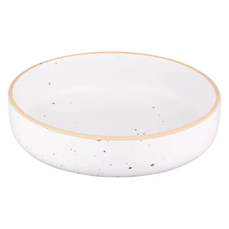 Тарілка Ardesto Midori, 680мл, 18.5см, кераміка, білий (AR0118MW)