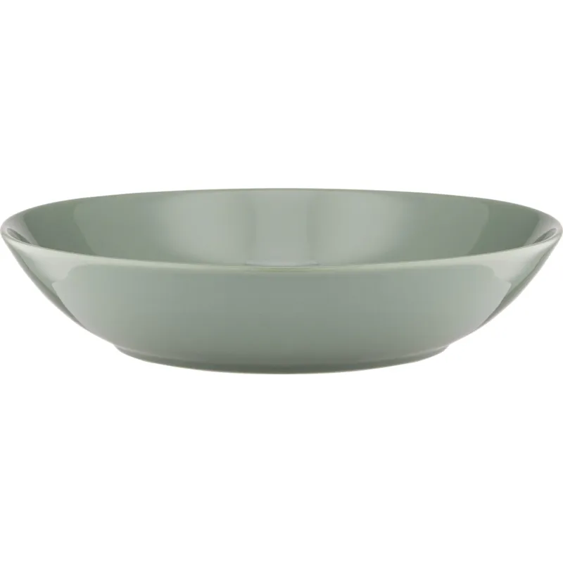 Тарілка Ardesto Capri, 630мл, 20см, порцеляна, зелений (AR0520CG)