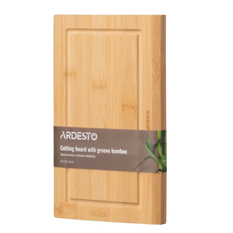 Разделочная доска Ardesto Midori 25 х 16 х 1.5 см, бамбук (AR1425BM)