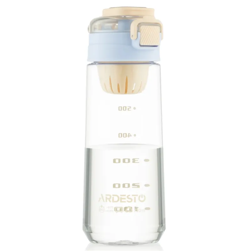 Пляшка для води Ardesto Duo 720мл блакитний, бежевий (AR2272DV)