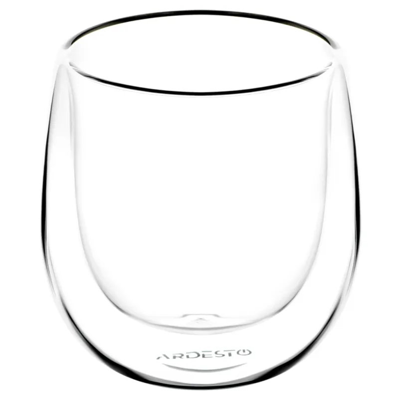 Набір склянок Ardesto з подвійними стінками BR 120 мл 2 шт прозорий (AR2612BR)