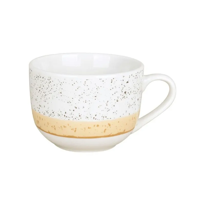 Чашка Ardesto Siena, 500мл, порцеляна, біло-жовтий (AR2950SBG)