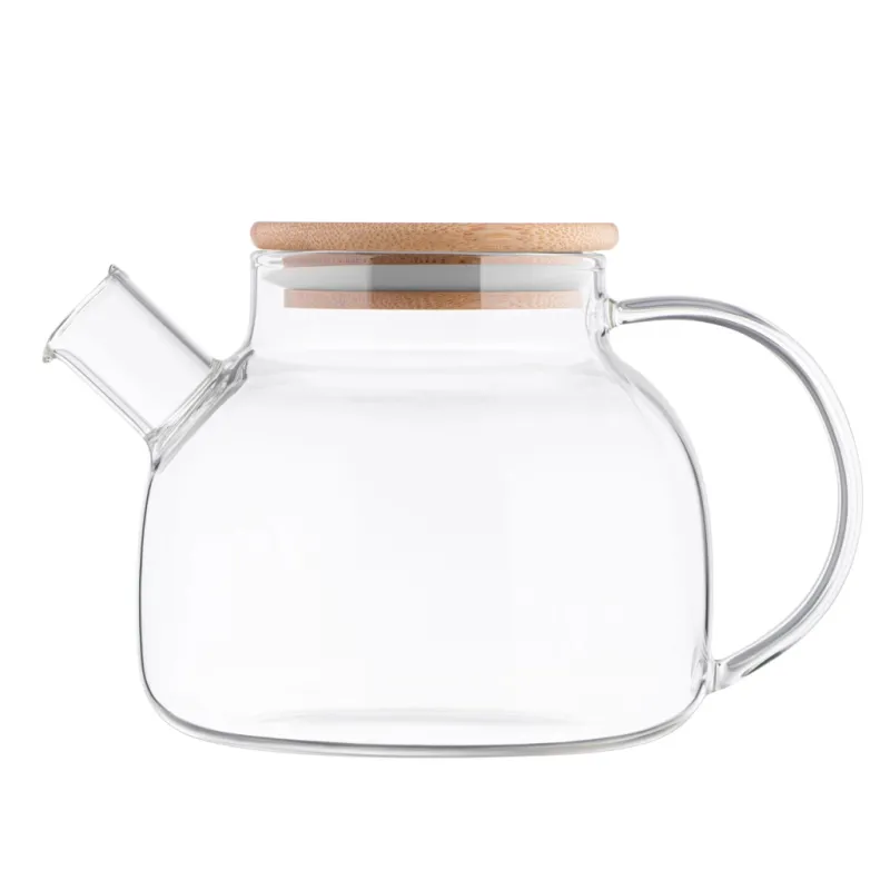 Заварник Ardesto Gemini боросилікатне скло бамбук прозорий 1000мл (AR3010GBM)