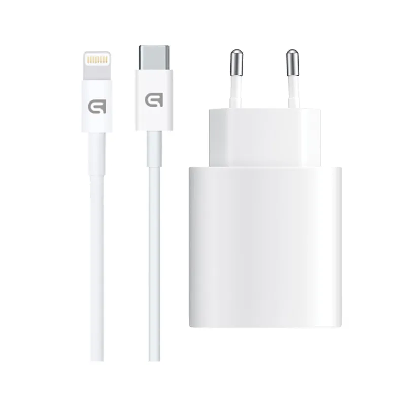 Зарядний пристрій Armorstandart AMHJ83 20W USB-C White + cable USB-C to Lightning (ARM77724)