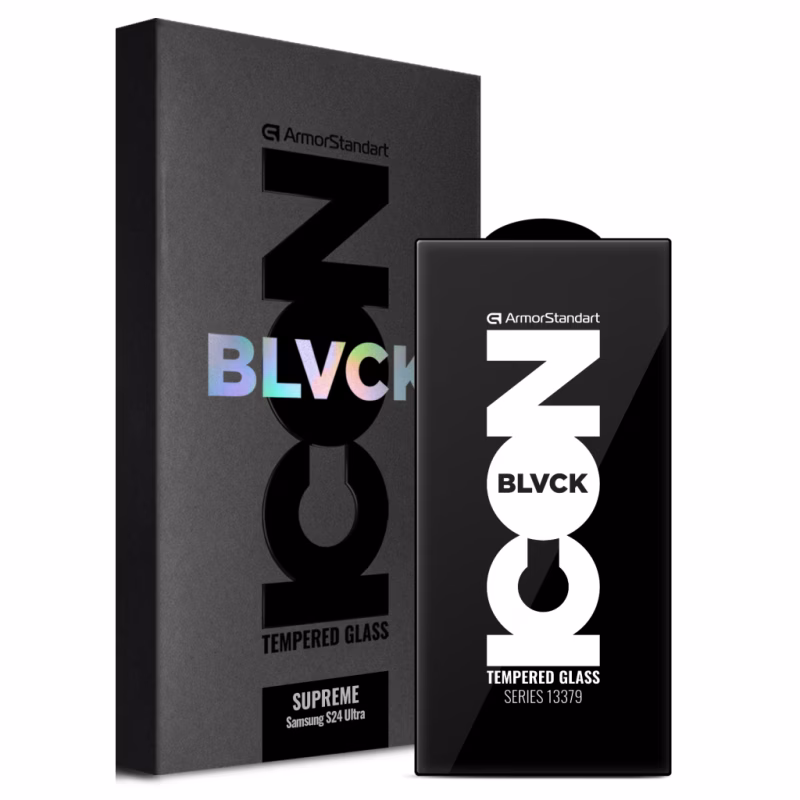 Скло захисне Armorstandart Supreme Black Icon Samsung S24 Ultra (ARM84630)