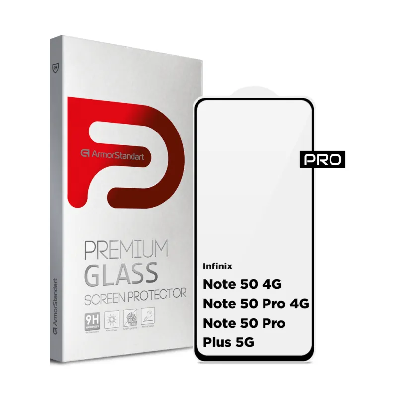 Стекло защитное Armorstandart Pro Infinix Note 50 4G / Note 50 Pro 4G / Note 50 Pro Plus 5G Black (ARM84722)