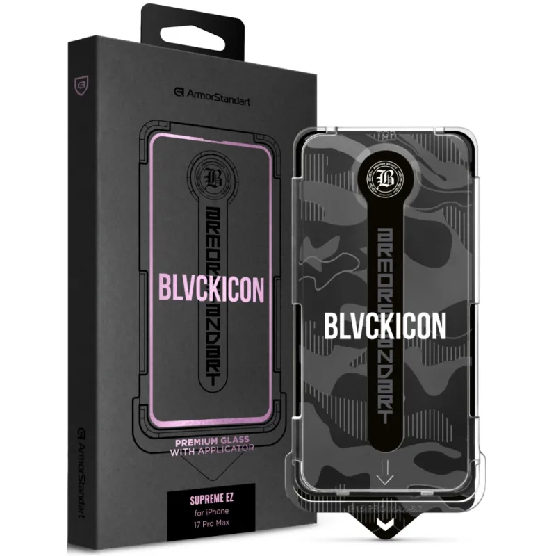 Скло захисне Armorstandart Black Icon Supreme EZ iPhone 17 Pro Max (ARM86408)