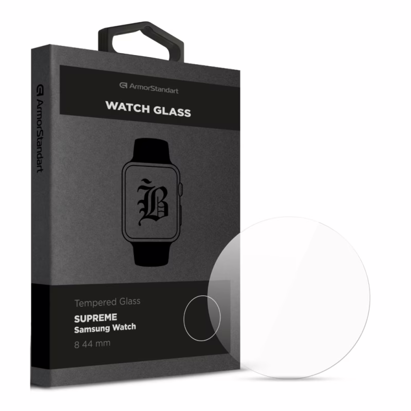 Стекло защитное Armorstandart Supreme Black Icon Samsung Watch 8 44 mm (ARM88139)