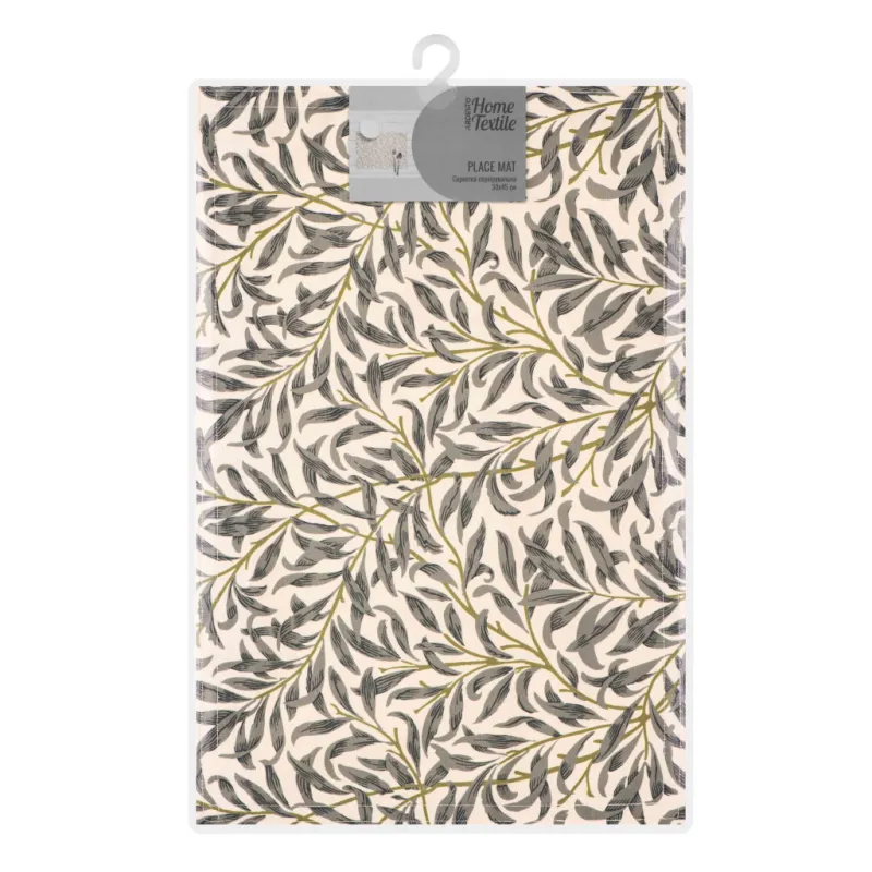 Килимок сервірувальний Ardesto Leaves 30 х 45 см, 90% поліестер, 10% бавовна (ART06LV)
