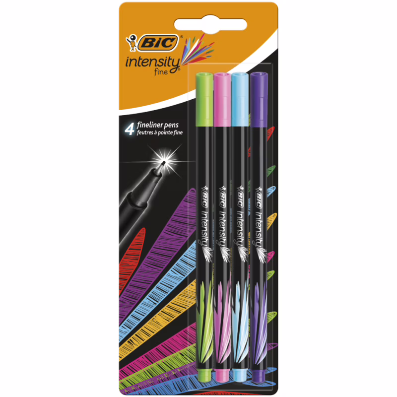 Лайнер Bic Intensity Fun, 4 шт в блістері (bc942076)