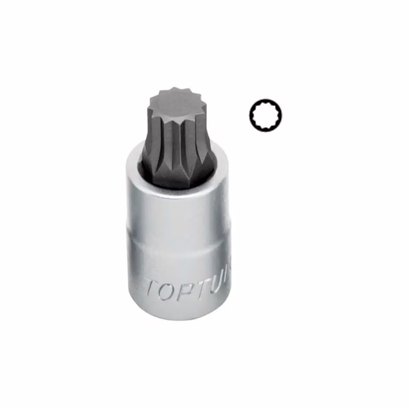 Торцева головка Toptul SPLINE M12 L55мм 1/2" (BCHA1612)