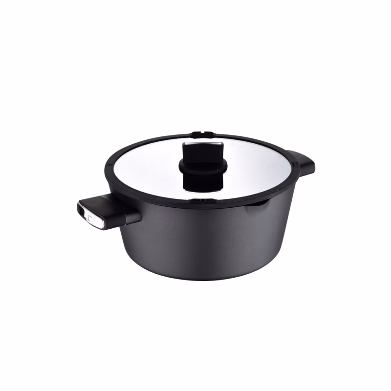 Кастрюля Bergner Ion, з кришкою 6 л (BG-35802-BK)