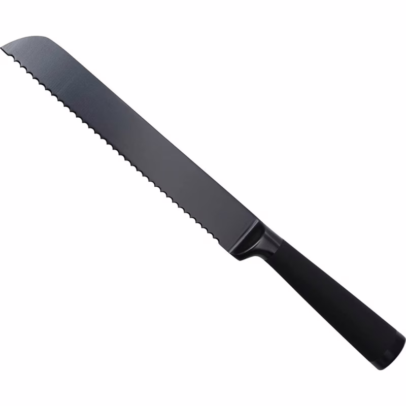 Кухонний ніж Bergner Black Blade для хліба 20 см (BG-8774)