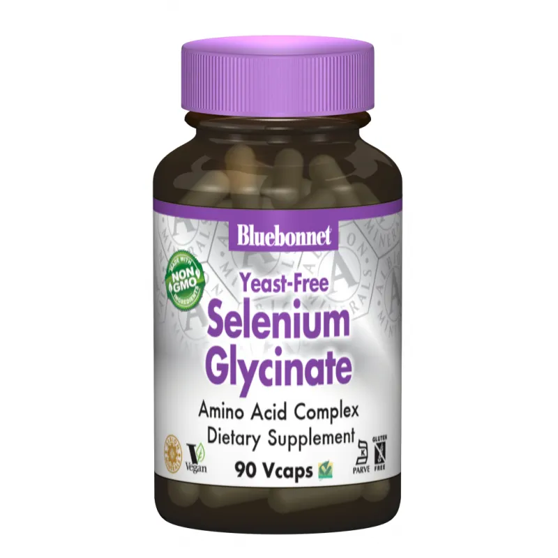 Мінерали Bluebonnet Nutrition Селен гліцинат, Albion, 90 гелевих капсул (BLB0678)