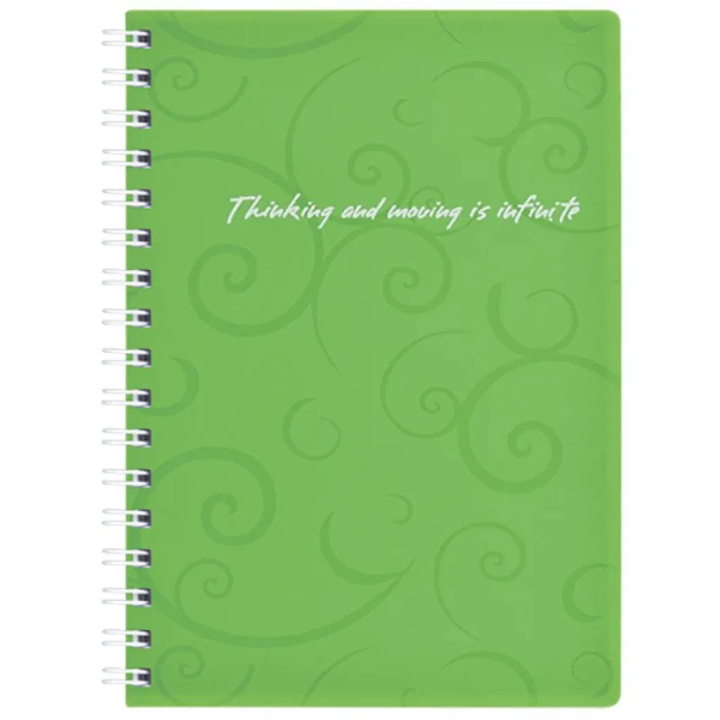 Блокнот Buromax spiral side, А6, 80sheets, Barocco, square, green (BM.2589-615)