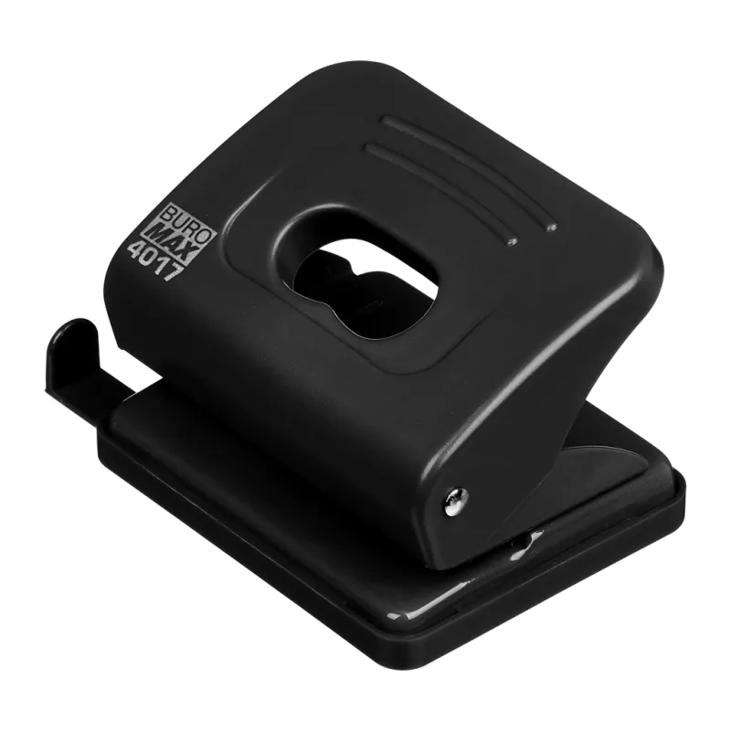Діркопробивач Buromax пластиковий, до 20 аркушів, 120 х 82 х 53 мм, чорний (BM.4017-01)