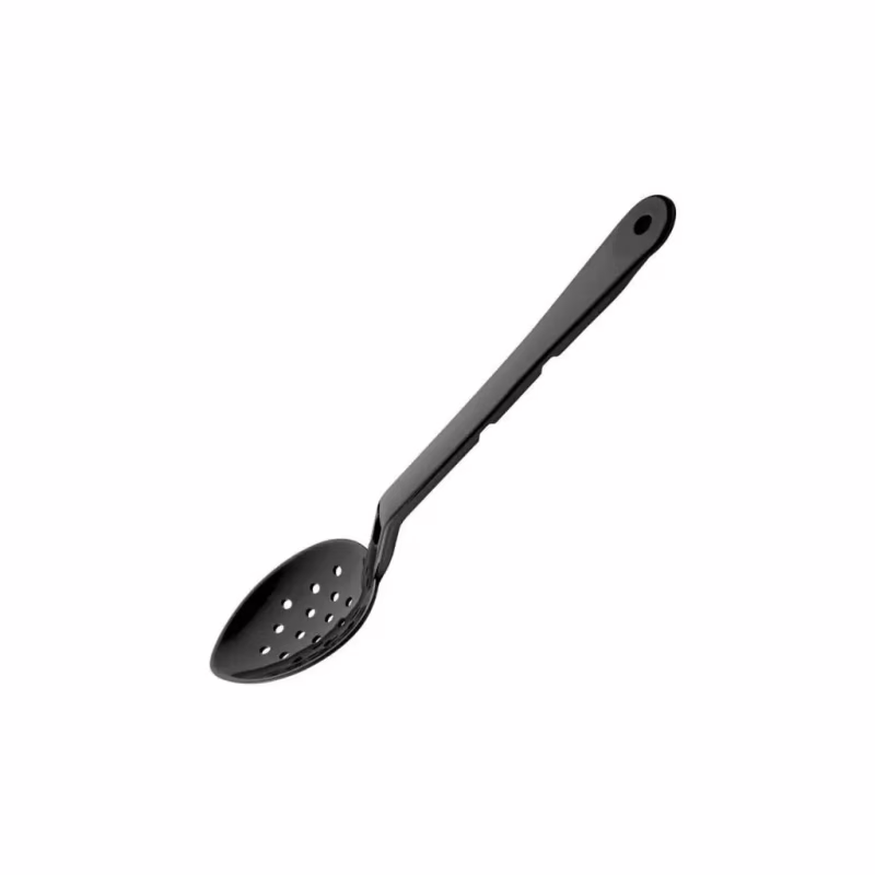 Ложка поварская Bora Plastik для роздачі перфорована 33 см Чорна (BO718BL)