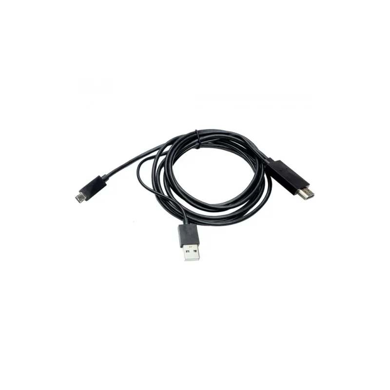 Кабель мультимедійний Micro 5P to HDMI 1.8m + USB for power (MHL) PowerPlant (CA910861)