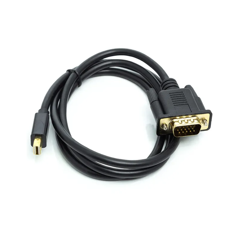 Кабель мультимедійний miniDisplayPort M to VGA M 1.0m black PowerPlant (CA911998)