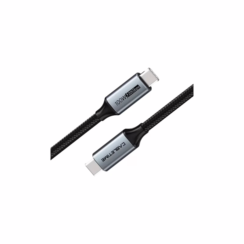 Дата кабель USB-C to USB-C 2.0m 100W USB3.1 20Gbps 4K60Hz Cabletime (CA914234)