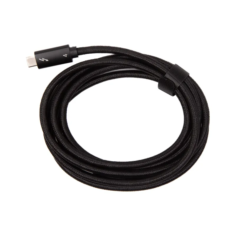 Дата кабель USB-C to USB-C 2.0m Thunderbolt 4 100W (20V/5A) 8K60Hz PowerPlant (CA915040)