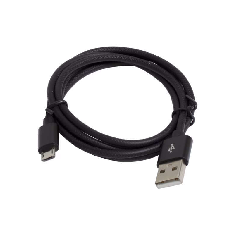 Дата кабель USB 2.0 AM to Micro 5P 1.0m 2.4A black Patron (CAB-PN-USB-MICRO-1-B)