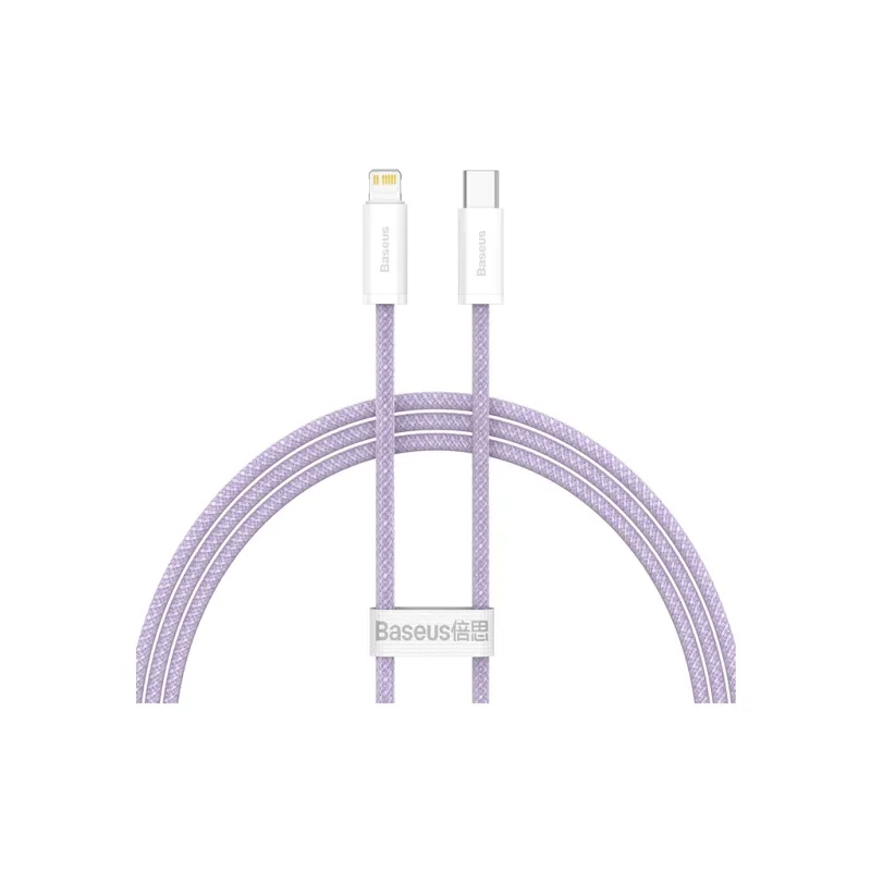 Дата кабель USB-C to Lightning 2.0m 20W purple Baseus (CALD000105)