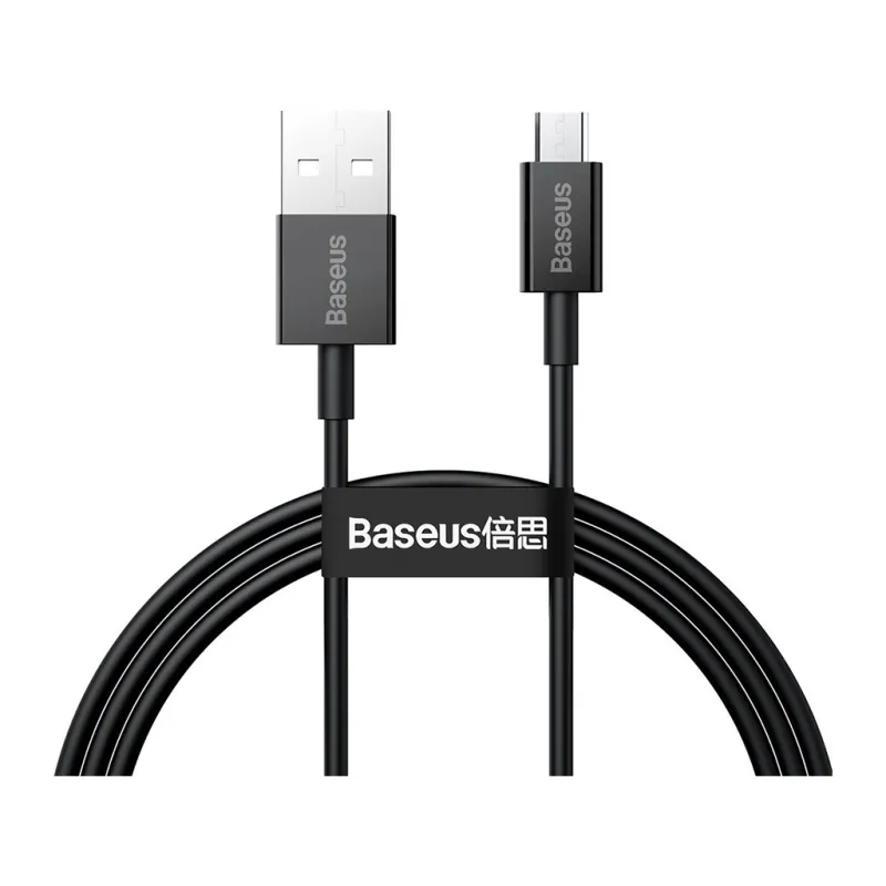 Дата кабель USB 2.0 AM to Micro 5P 2.0m Superior Fast Charging 2A black Baseus (CAMYS-A01)