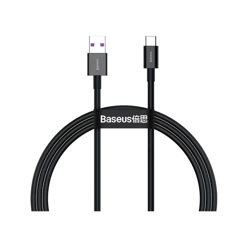 Дата кабель USB 2.0 AM to USB-C 2.0m 3A Black Baseus (CATYS-A01)