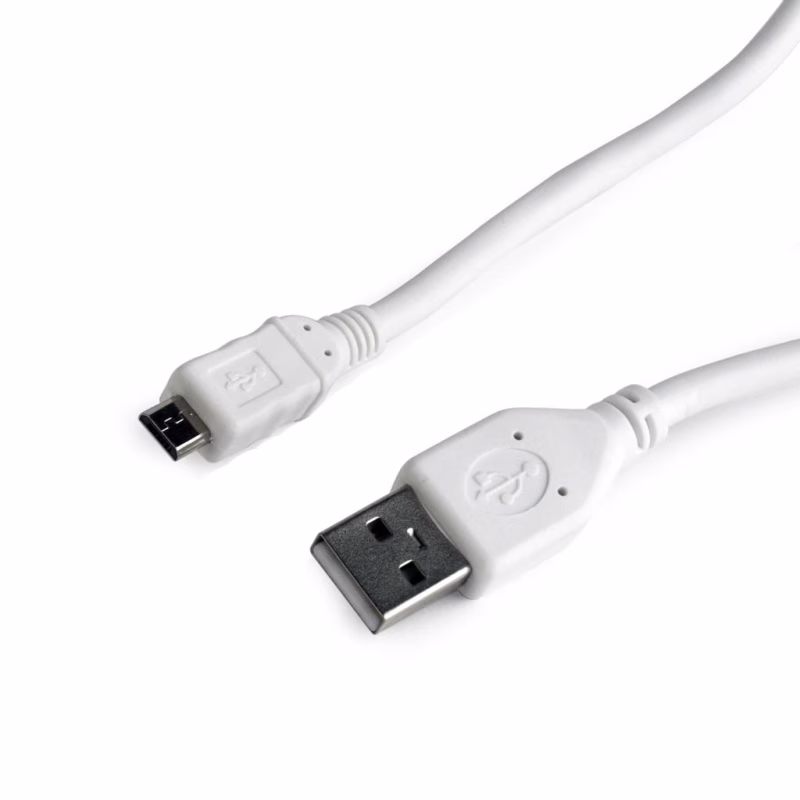 Дата кабель USB 2.0 AM to Micro 5P 1.0m Cablexpert (CCP-mUSB2-AMBM-W-1M)