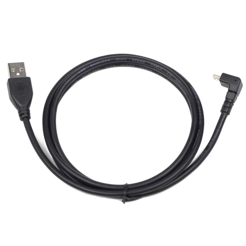 Дата кабель USB 2.0 AM to Micro 5P 1.8m 90° Cablexpert (CCP-mUSB2-AMBM90-6)
