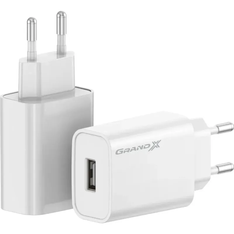 Зарядний пристрій Grand-X CH-550W Quick Charge USB QC3.0 White (CH-550W)